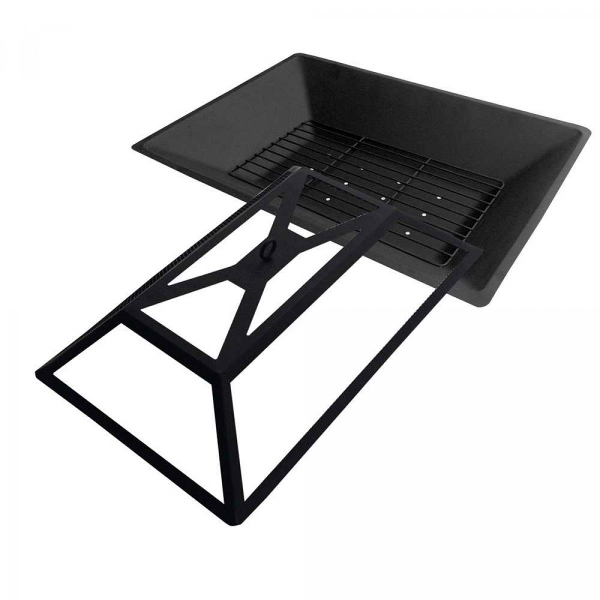 4-in-1 Fire Pit BBQ 94 x 71cm - Image 7