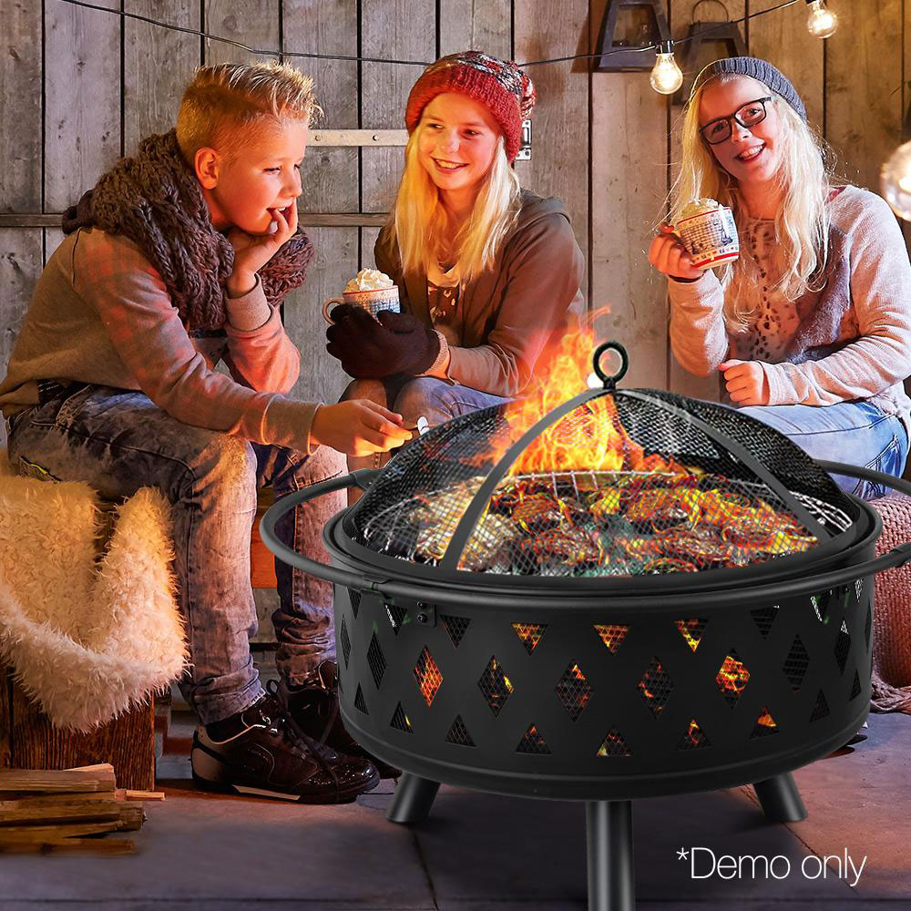 Portable Fire Pit BBQ 32 inches - Image 10
