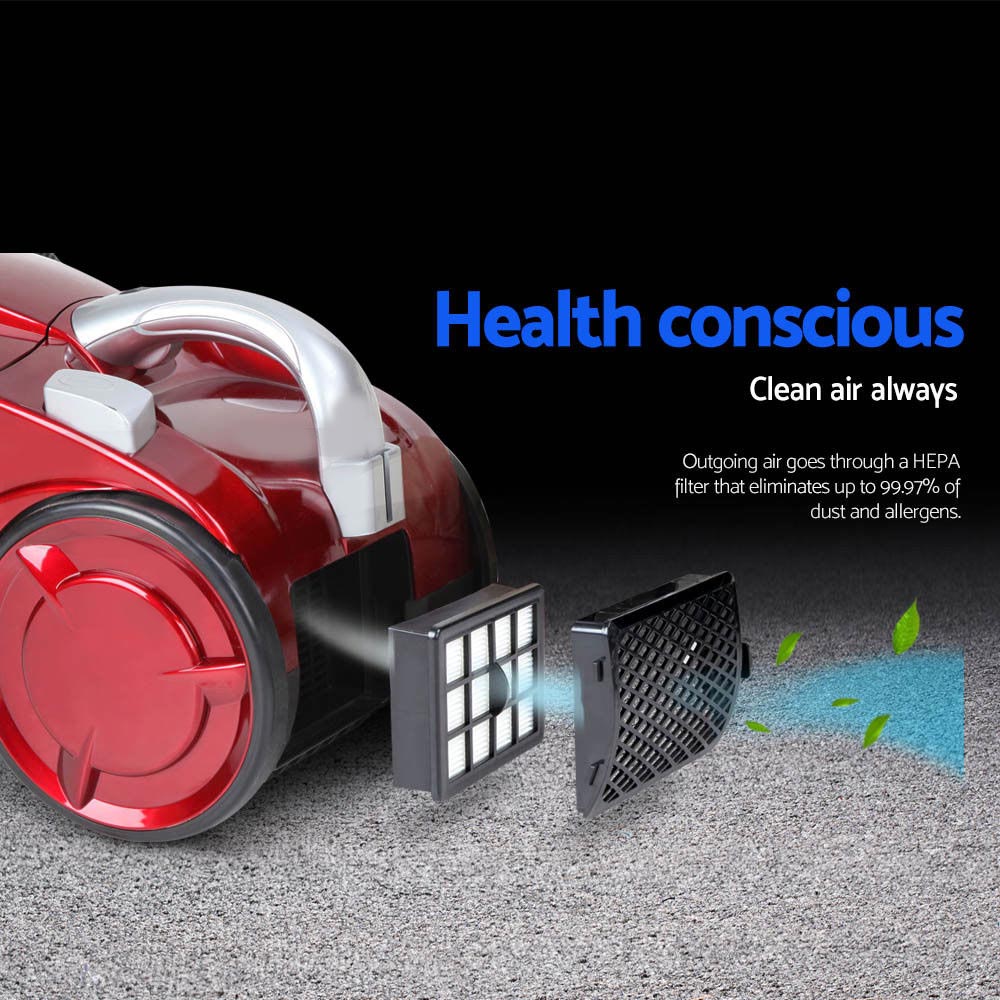 Vacuum Cleaner Bagless 2200W Red - Image 10