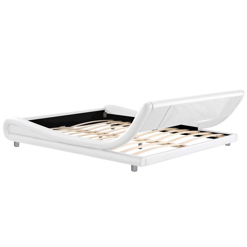 Leather Bed Frame Flio White - Image 3